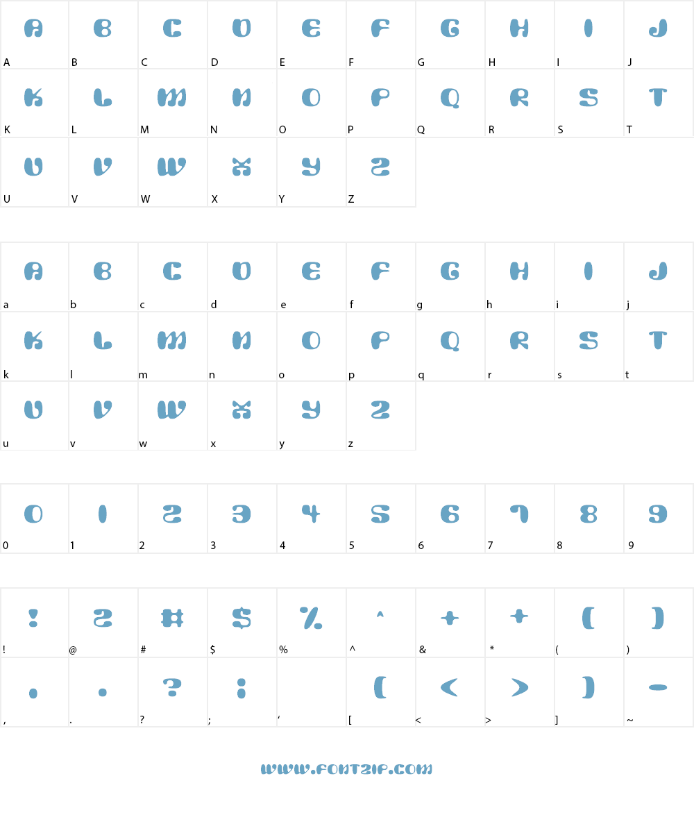 Alien Mushrooms Font Character